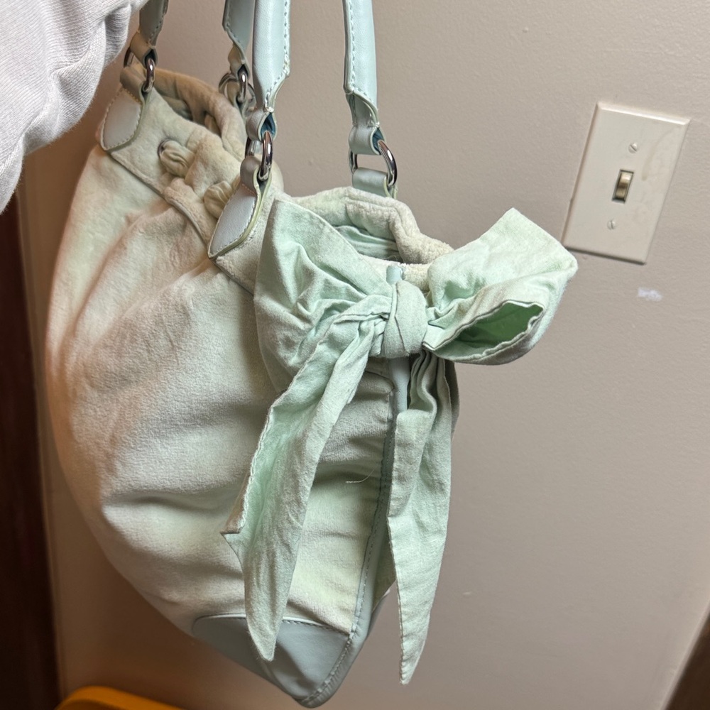 Vintage Juicy Couture Pastel Blue with Floral Embroidery - Picture 4 of 13